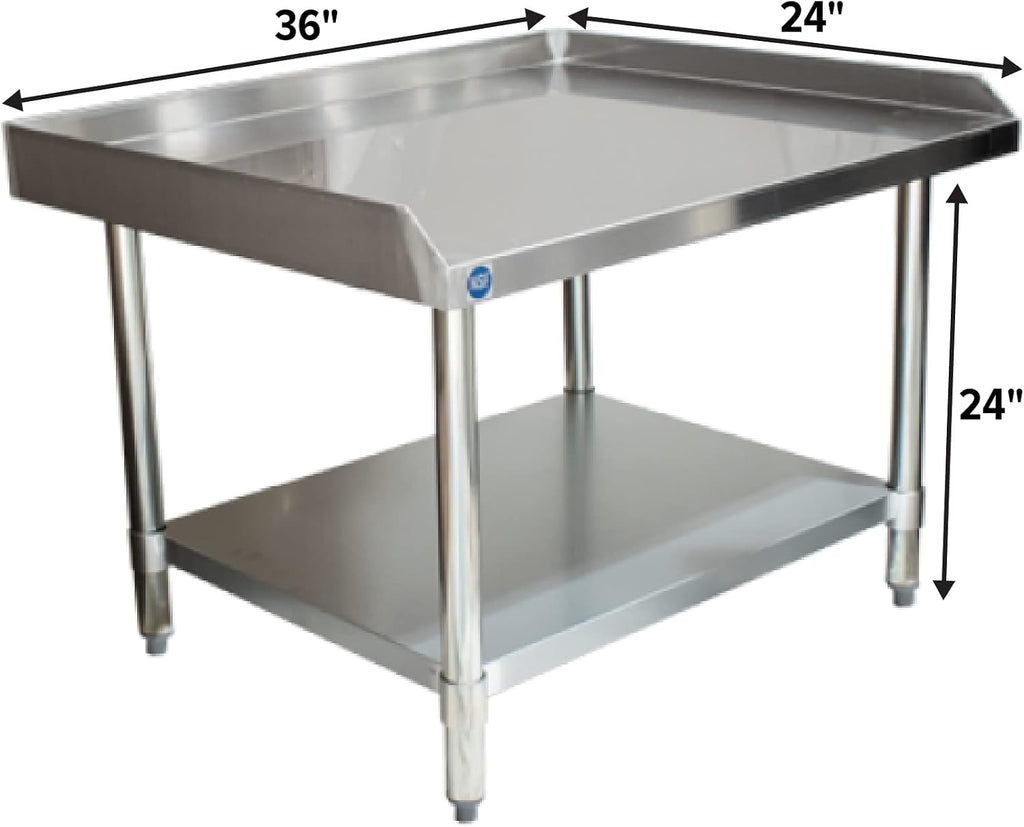 36" x 24" Stainless Steel Equipment Stand, 24" Tall