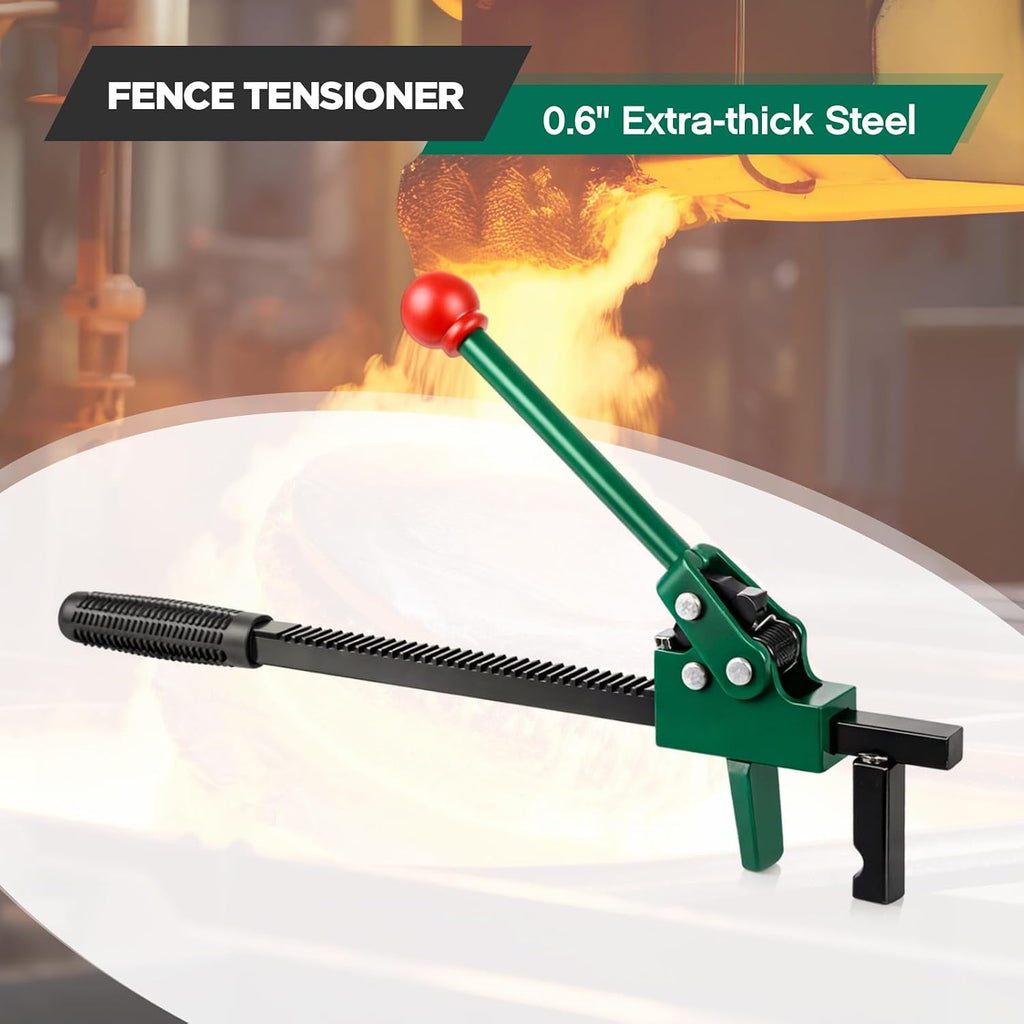 2 Pcs Chain Link Fence Stretcher Tool Ratcheting Wire Tightener Puller for Woven Wire Fence 1.7''-9'' Tension Range