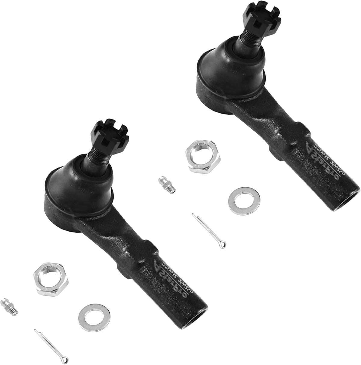 ASTARPRO 6pcs Front Tie Rod Ends Inner and Outer with Boots Compatible with 2002-2005 Dodge Ram 1500