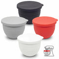 Silicone Bowl Liners for 5 Qt KitchenAid Mixers, 4 Liners with Lids