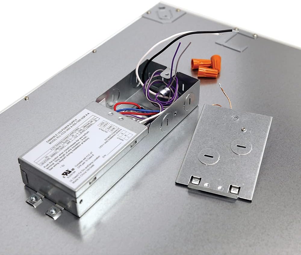 Metalux 2x2 30-Watt White Integrated LED Dimmable Flat Panel Troffer 4000K Cool White