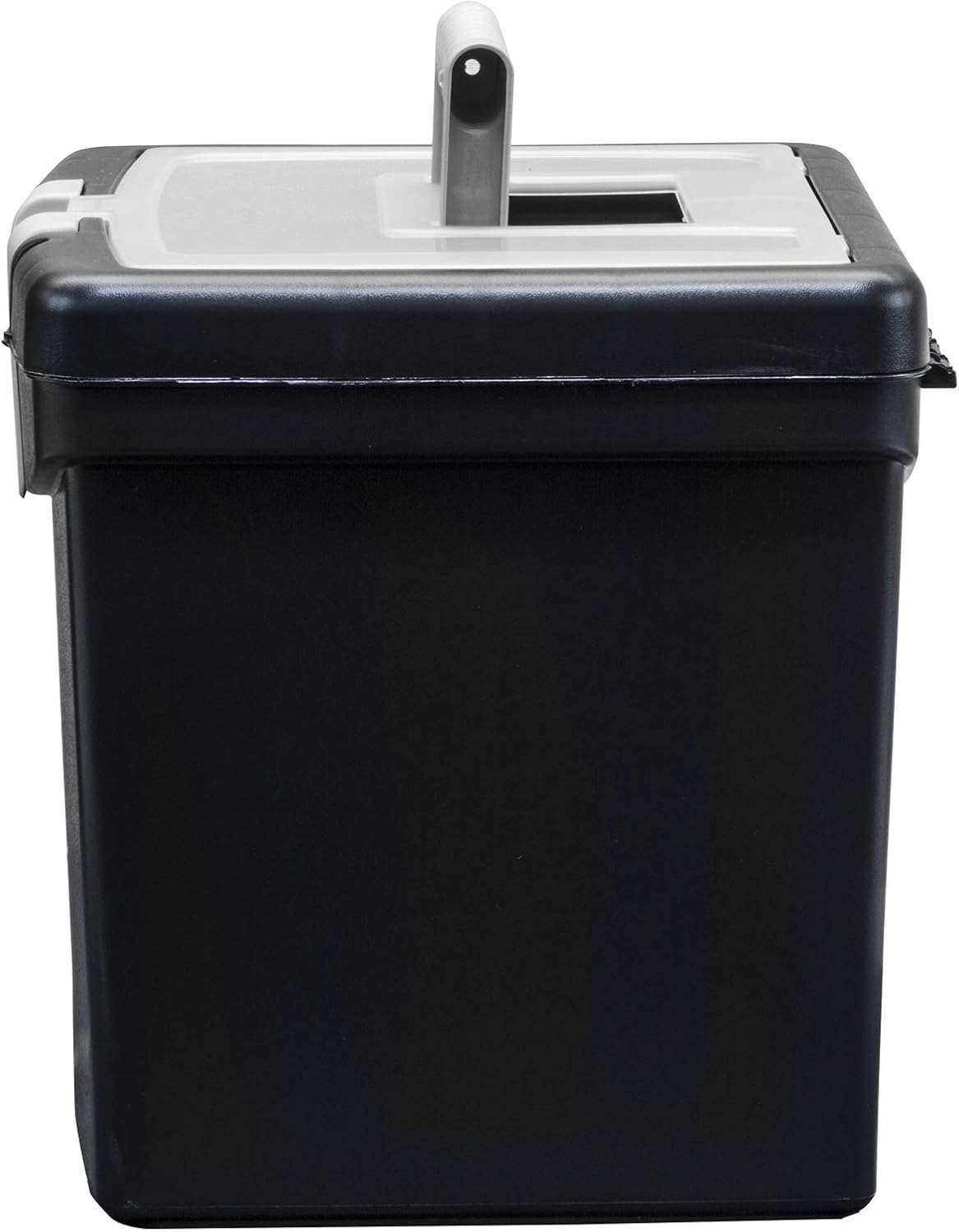Portable File Box with Organizer Lid – Plastic Office File Storage Box for Letter Paper and Hanging Folders