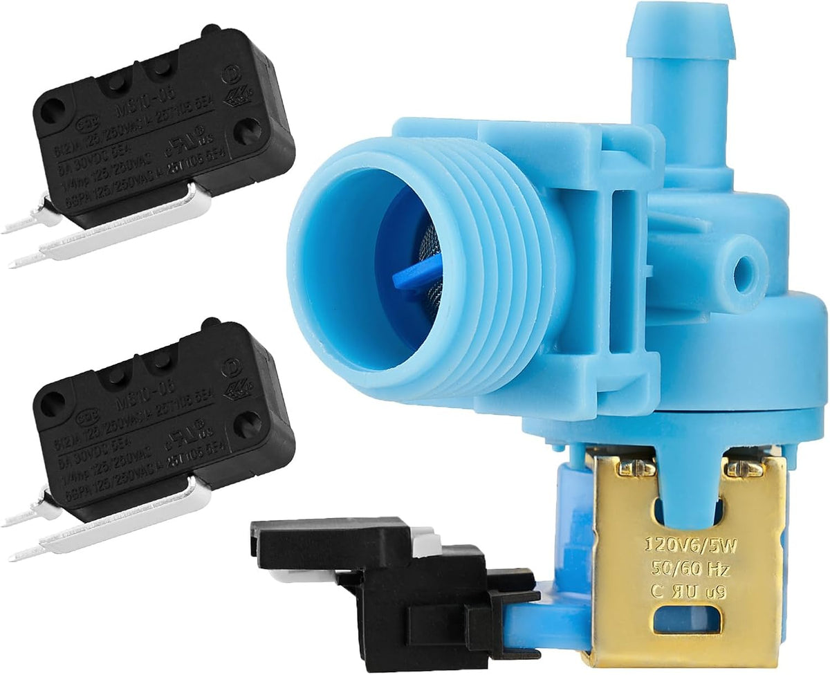 W10327249 Dishwasher Water Inlet Valve & W10195039 Float Switch Assembly