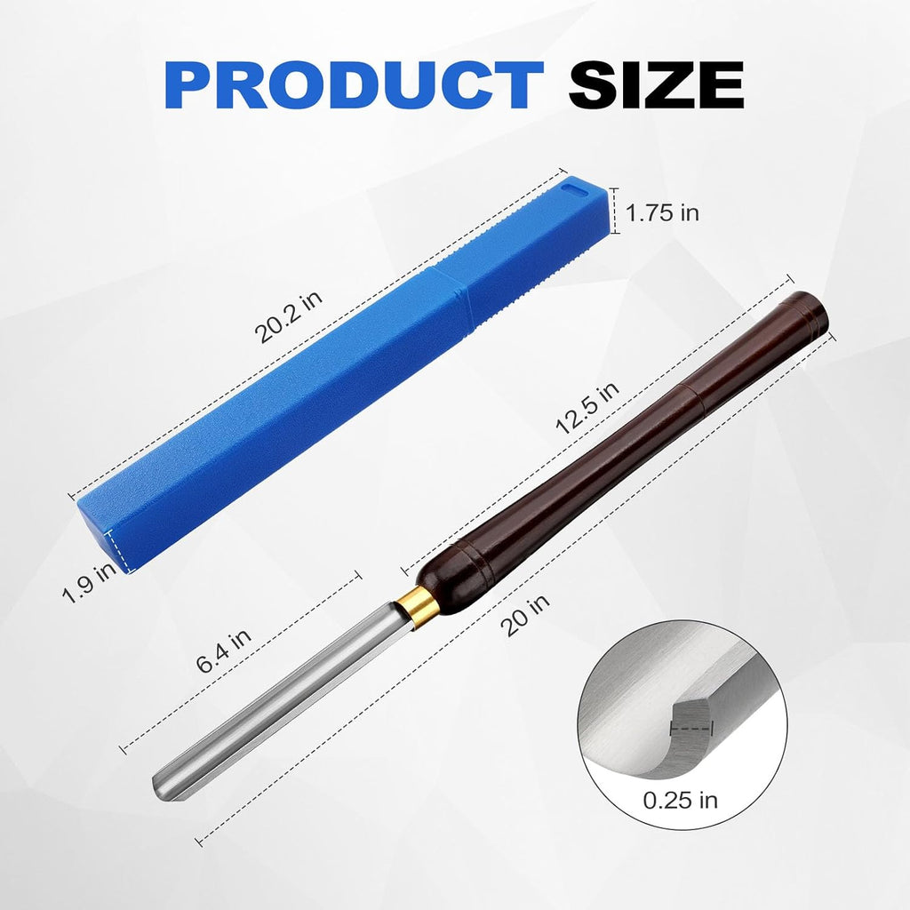 1-inch HSS Spindle Roughing Gouge Lathe Chisel for Rough Turning & Shaping | Wood Lathe Turning Tools For Woodturning