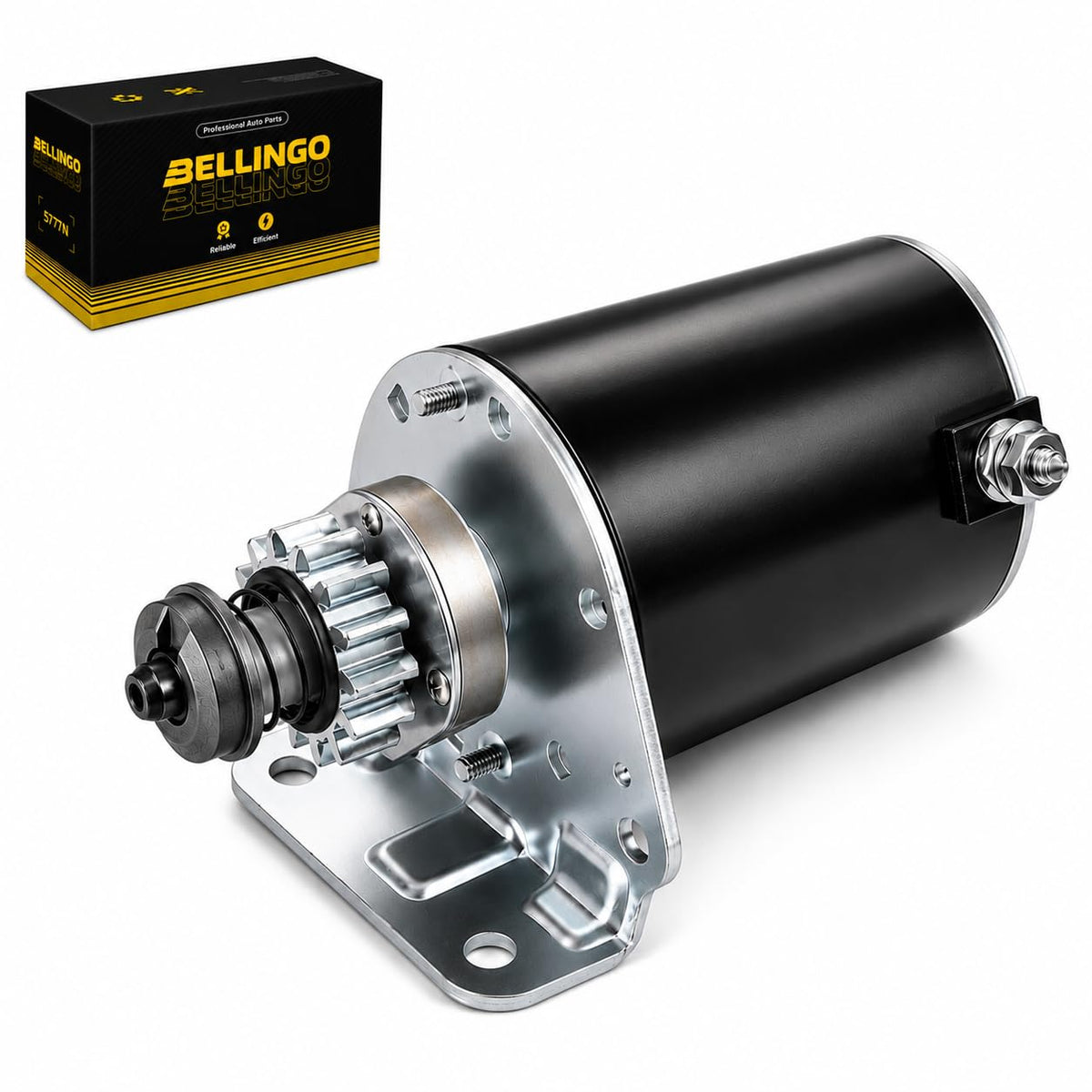 Starter Replacement for Briggs and Stratton 14 Teeth 593934 693551 5777N, 12 12.5 13 14 15.5 16 16.5 17 17.5 18 18.5 19.5 HP Cub Cadet 11 16 18 RTZ LT1018 Joh.n Deer.e D100 105 L100 New Holland Toro