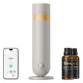 U1 Smart Hotel Waterless Diffuser with 100mL Oils Kit, Beige Gray