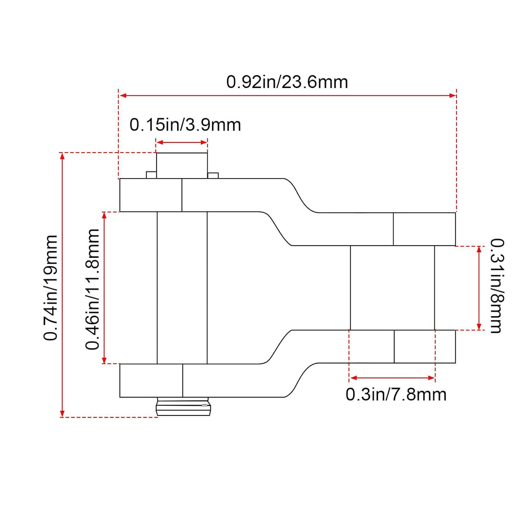 OIIKI Roller Chain Offset Link #40, 8-Pack