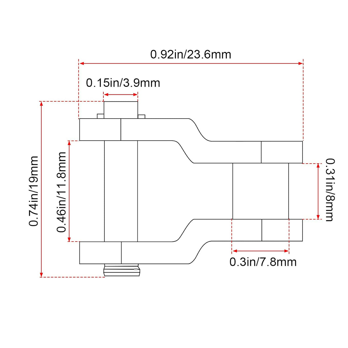 OIIKI Roller Chain Offset Link #40, 8-Pack