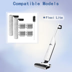 Replacement Accessories Compatible With Roborock Flexi Lite Vacuum Cleaner, Include 2 Roller Brushes and 4 Filters