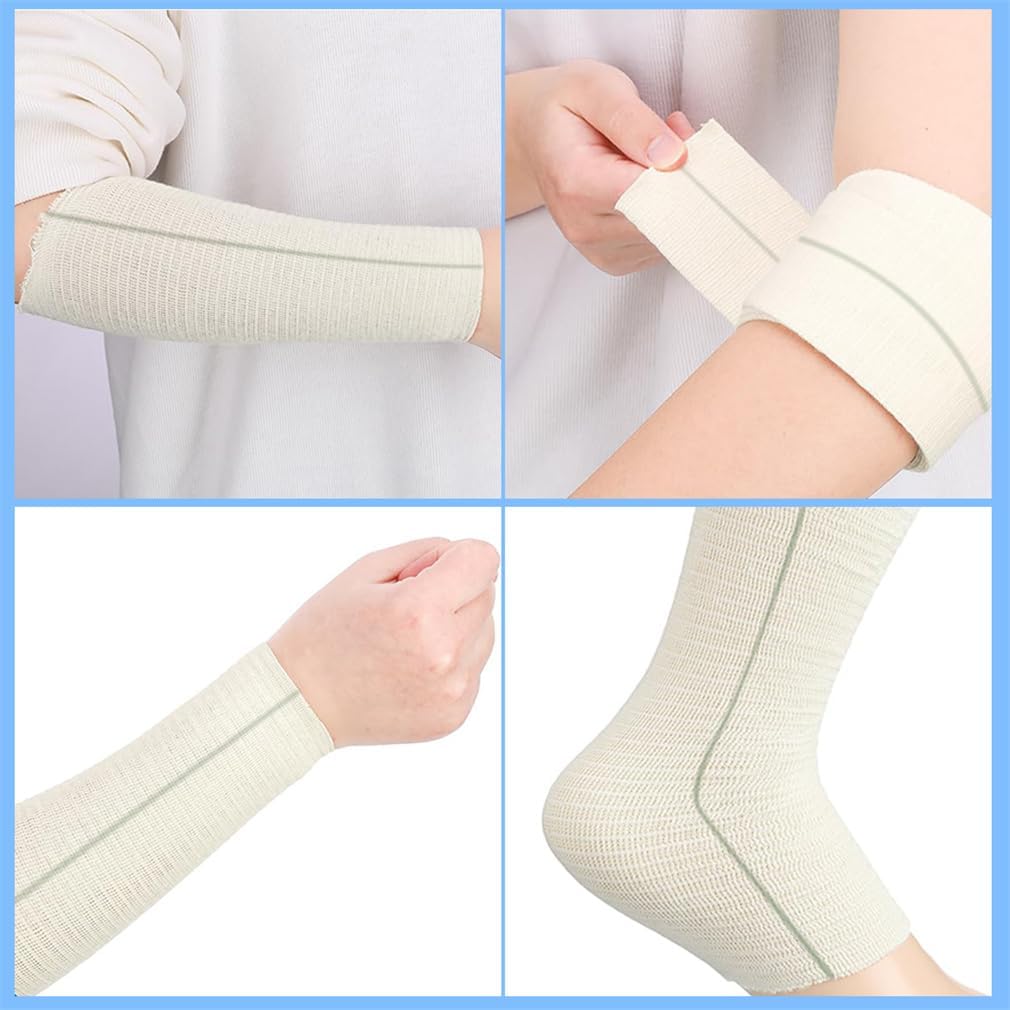 Tubular Elastic Sport Bandage 2inch x 32.8 Feet Reusable Sleeve Stretch Dressing Retainer Gauze Stockinette Tubing