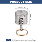 Kozelo 2 Pcs Aluminum Type DC 1/2" NPT Female Cam Lock Hose Fitting