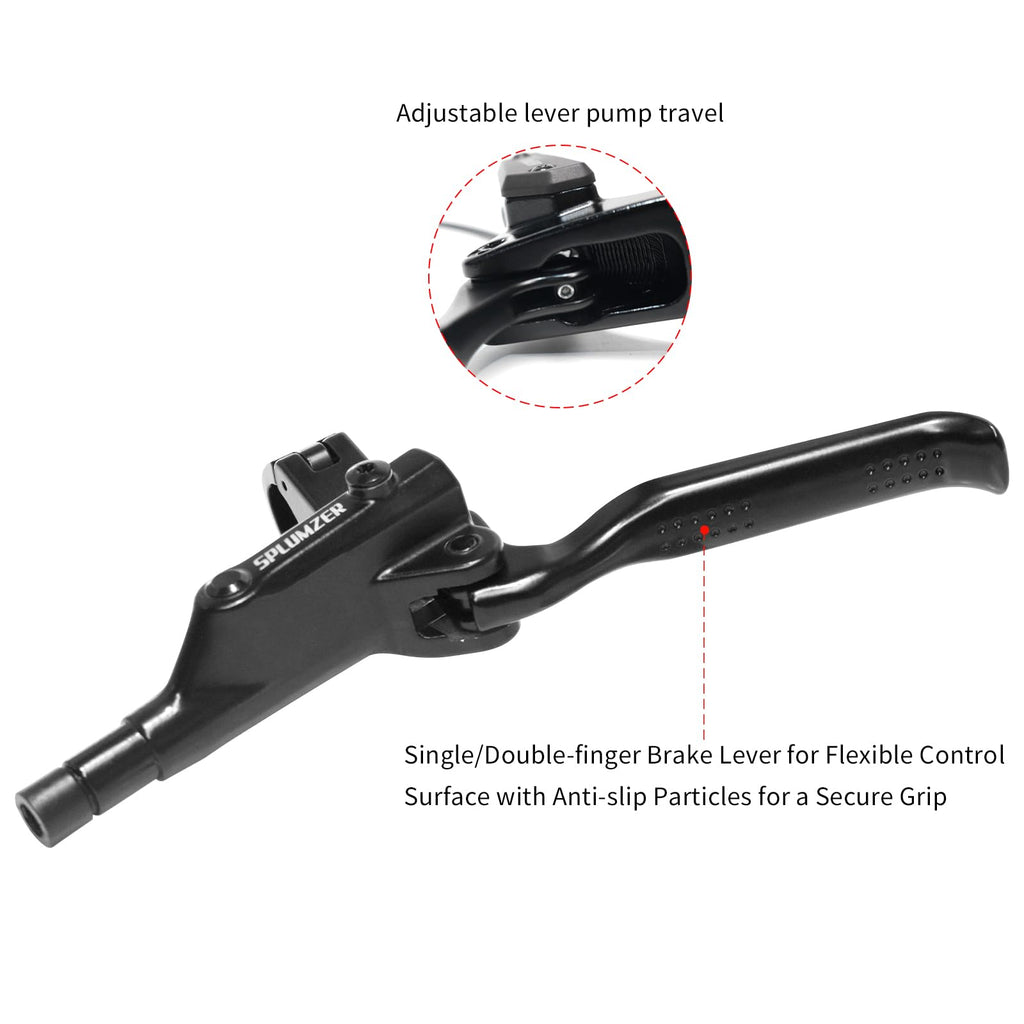 4-Piston Internal Routing Hydraulic Brake for eBike/MTB(Only Front)