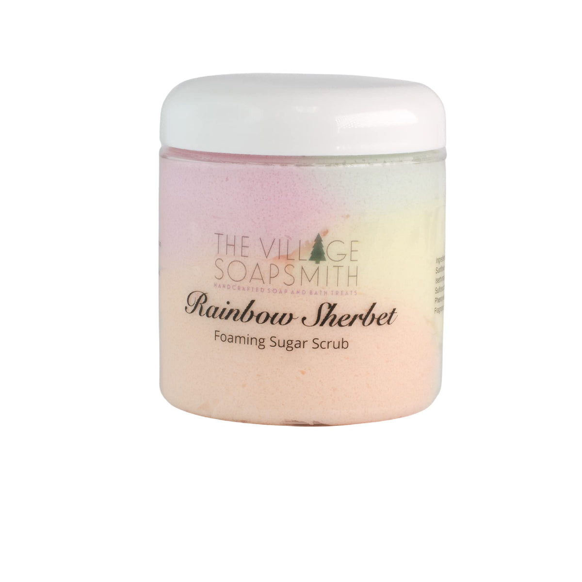 The Village Soapsmith Sugar Scrub (Rainbow Sherbert)