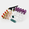 49Pcs Stubby TIG Torch Consumables Kit for WP-17 WP-18 WP-26 Welding Torch