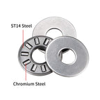 uxcell TC411 Thrust Needle Roller Bearings with Washers 1/4" Bore 11/16" OD 5/64" Width 5pcs