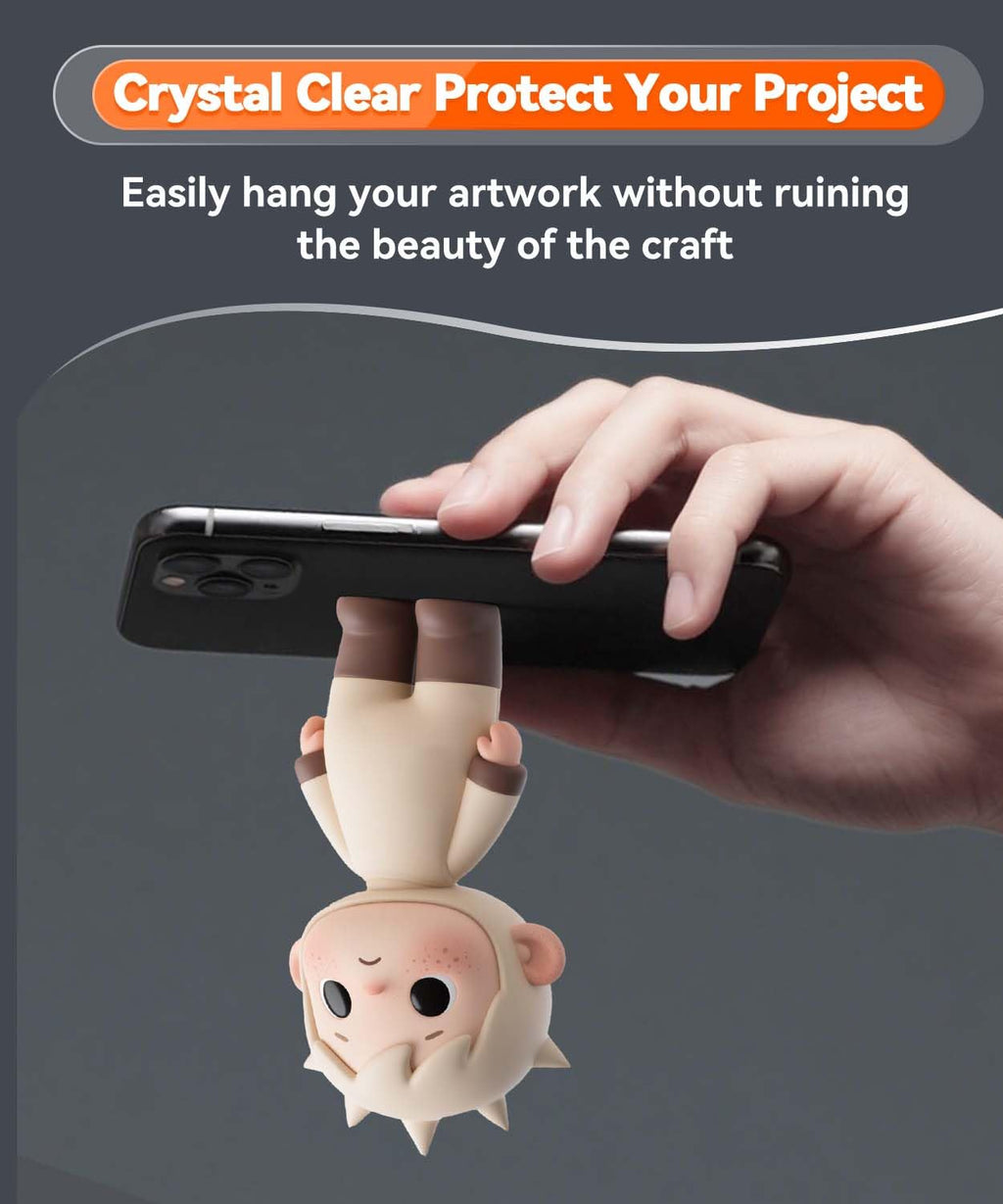 Extra Large Removable Mounting Putty, Strong Double Sided Glue Adhesive Dots No Residue, Clear Museum Sticky Tack for