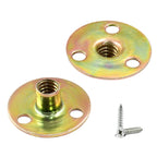Rierdge 20 Pcs 1/4"-20 Brad Hole T Nut