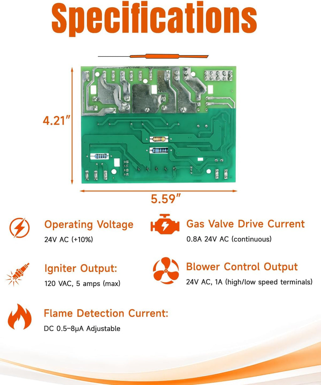 Controls 289 Furnace Control Board Replacement for Lennox Furnace Control Board 48k98, 45k48, BCC1, BCC2, BCC3, 65K29, LB9076