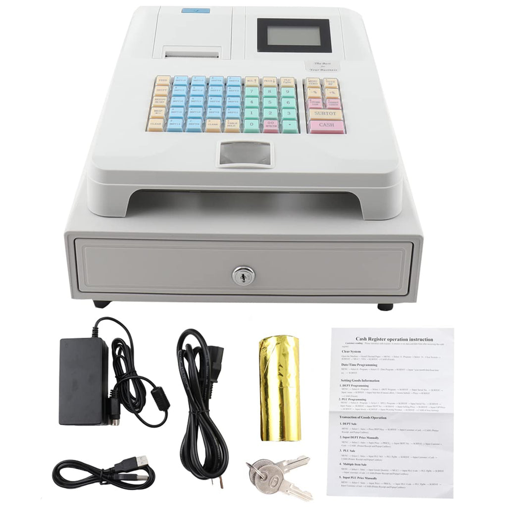 Electronic Cash Register, 48 Keys Led Display Electronic Pos System