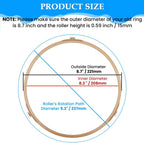 8.7" Microwave Turntable Ring with 15mm Rollers | Ring Outer Diamater 8.7" / 221mm, Rollers Height 15mm, 1 Pack