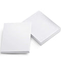 White Jewelry Gift Boxes with Lids 10 PC 6x5x1 Glossy Cotton Filled
