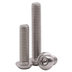 3/8-16 x 3 Button Head Socket Cap Bolts Screws, 304 Stainless Steel 18-8, Full Thread, Coarse Thread UNC, Allen Hex Drive, 10 PCS