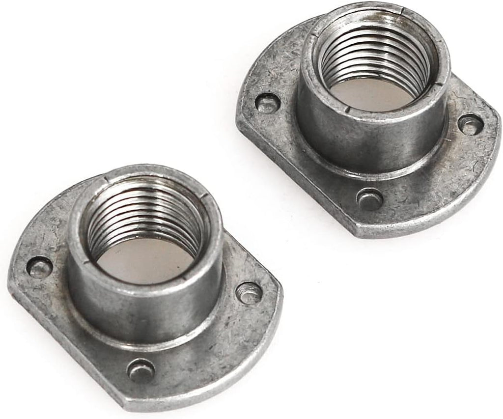 heyous 10pcs Weld Nuts, M12 Tab Base UNC Carbon Steel Machine Screw 4 Projection Silver