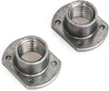 heyous 10pcs Weld Nuts, M12 Tab Base UNC Carbon Steel Machine Screw 4 Projection Silver
