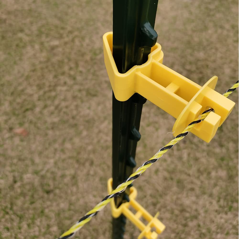 25-Pack Electric Fence T-Post Insulators, Snap-On Extended | Extended Offset · UV-Resistant · Fits T-Posts · For Wire