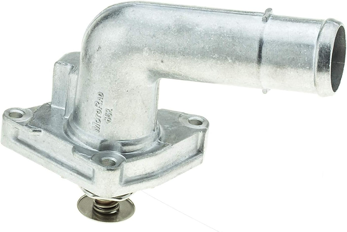 MotoRad 662-180 Thermostat Silver Engine Coolant Thermostat Housing Assembly Fits Nissan Murano 08–14 Maxima 09 Pathfinder 13–15 Altima 07–14 Quest 11–14 Infiniti QX60 14–20 21200JA10A