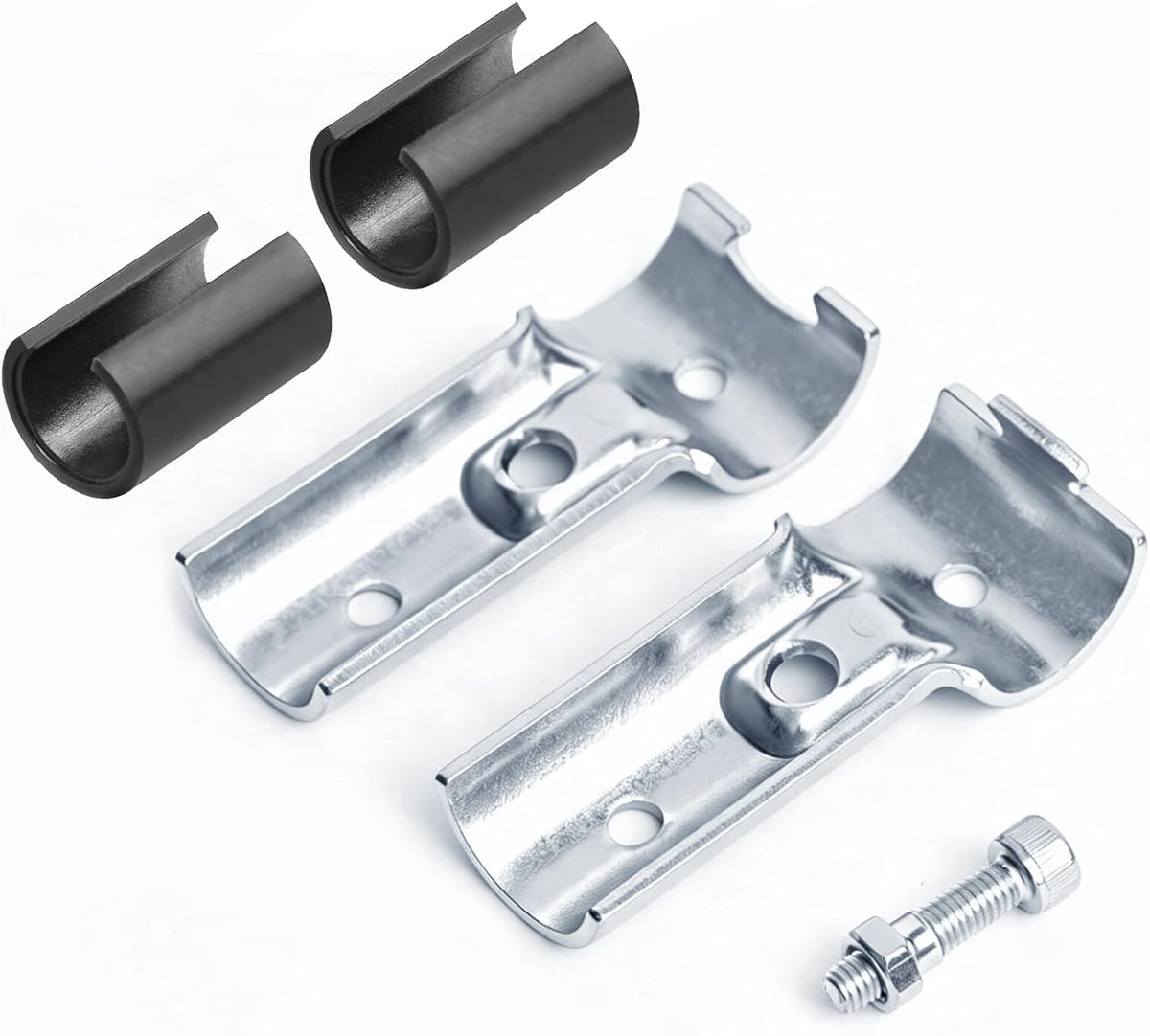 10 Sets T Pipe Connectors Tee Clamps, Fits 3/4" EMT Conduit Directly | Adapter Shims for 1/2" EMT