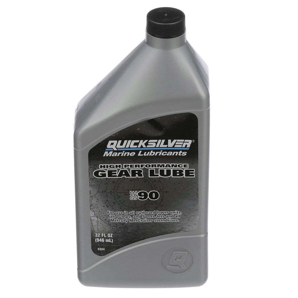 Quicksilver SAE 90 High Performance Gear Lube & Pump Kit, 32 oz