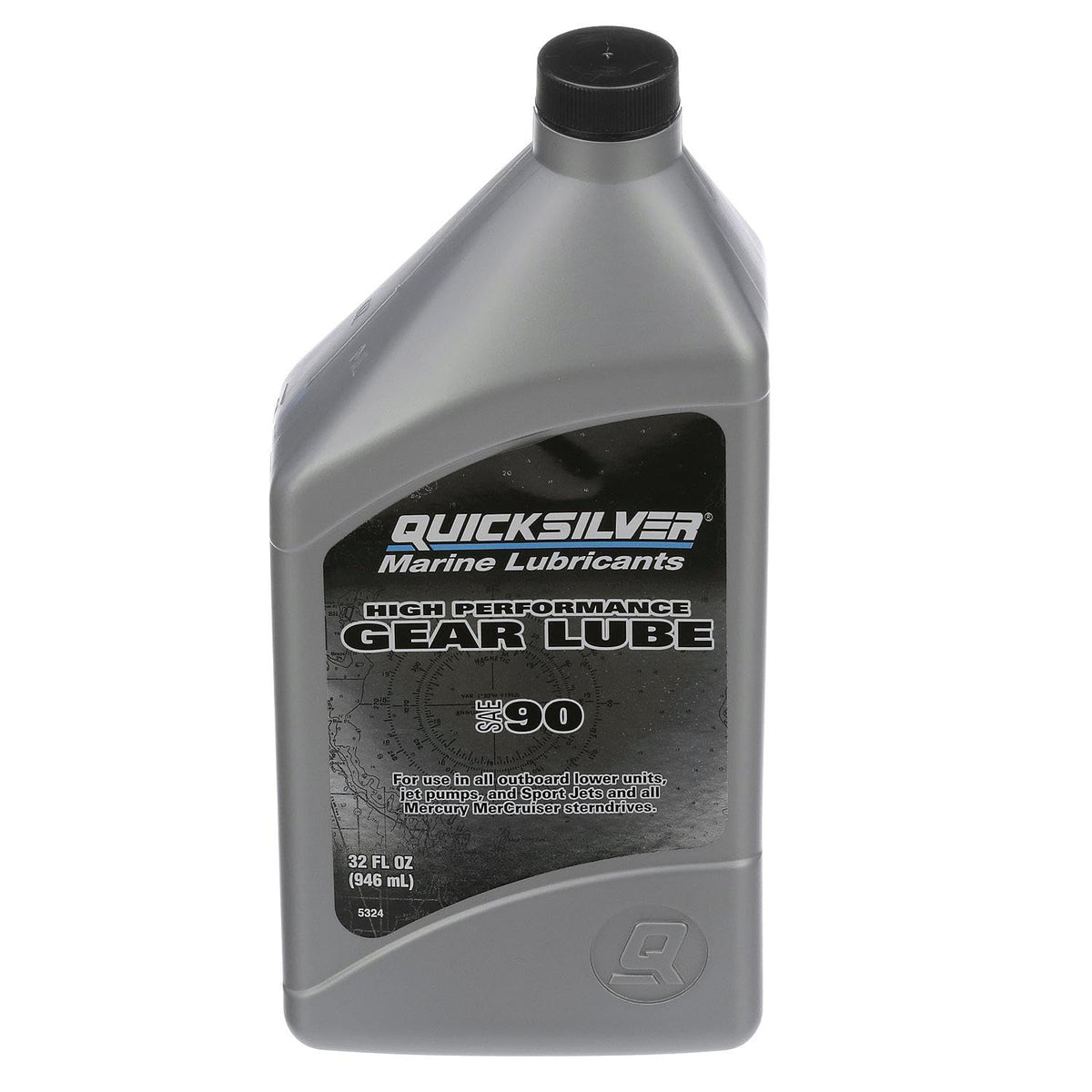 Quicksilver SAE 90 High Performance Gear Lube & Pump Kit, 32 oz