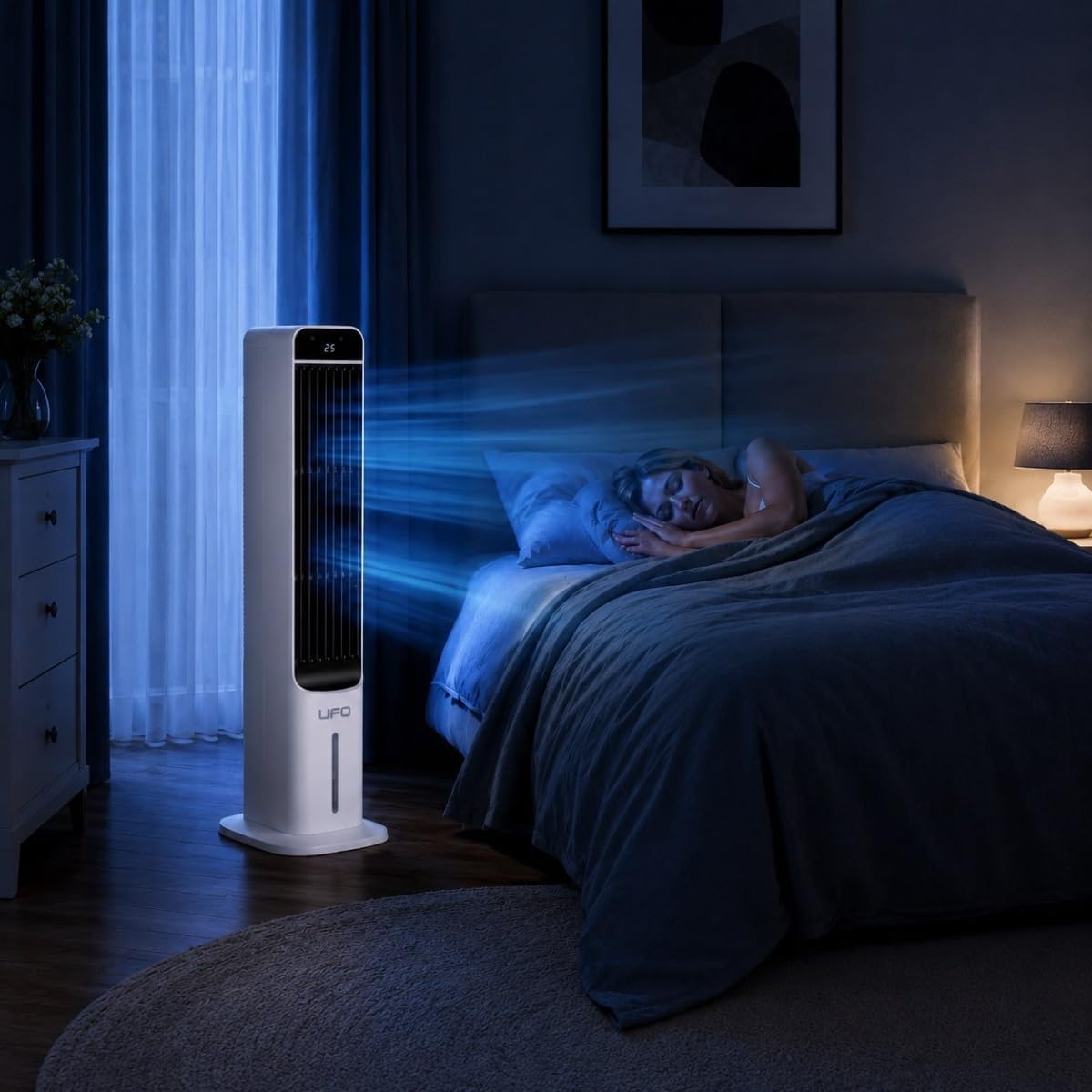 Portable Air Cooler, Swamp Cooler Fan with Remote Control
