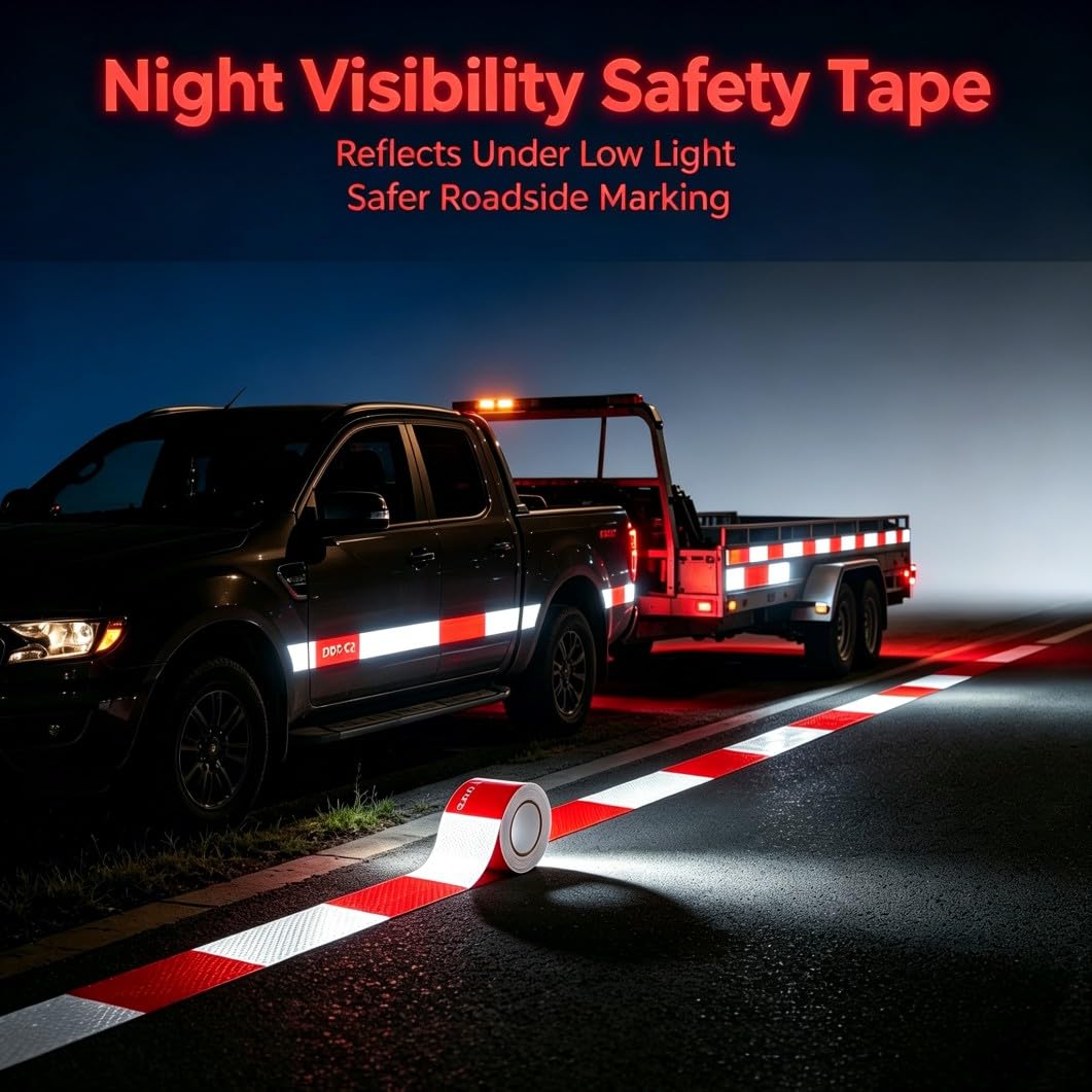 DOT-C2 Reflective Tape 2 Inch, 3 Rolls x 80 Feet, 240 Feet in Total