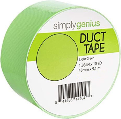 Light Green Duct Tape - 1-Pack, 1.8 in x 10 yd, Light Green - Heavy-Duty Decorative Tape for DIY Crafts & Home