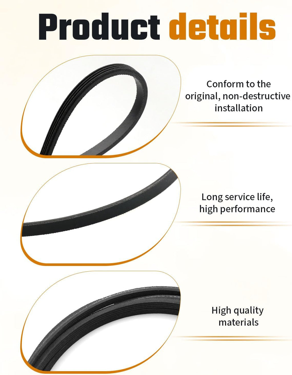Dryer Drive Belt Fit for Hotpoint HTDP120ED0WW HTDX100ED0WW HTX24EASK0WS HTDX100EM8WW HTDX050PM2WW HTDX100GM8WW HTDX100ED2WW HTDX100EM7WW HTDX100EM2WW