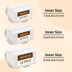 30 Pack Shipping Boxes Assorted Sizes 8x6x4 & 9x6x4 & 10x7x5