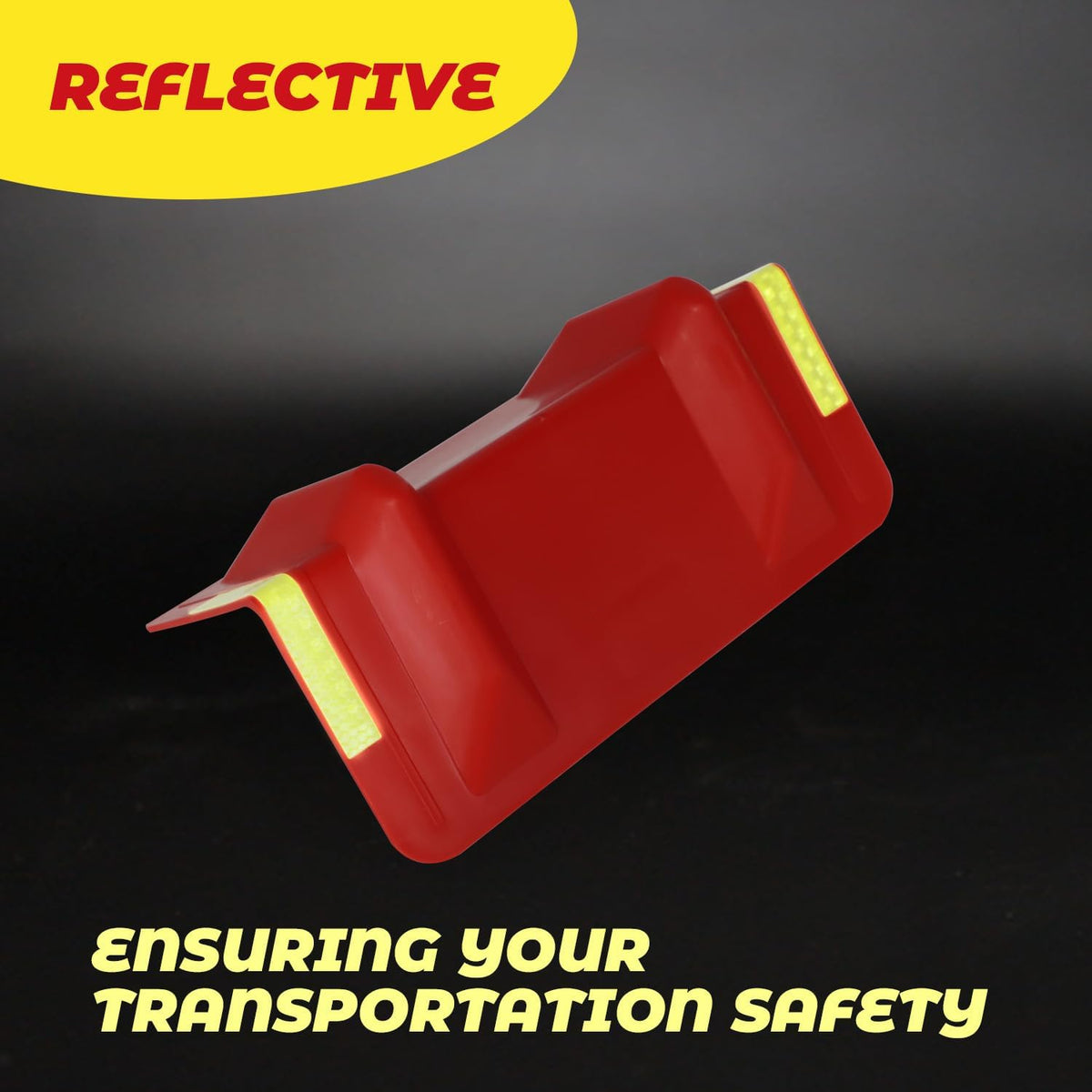 20-Pack Flatbed Cargo Edge Protectors with Reflective Strip, Red
