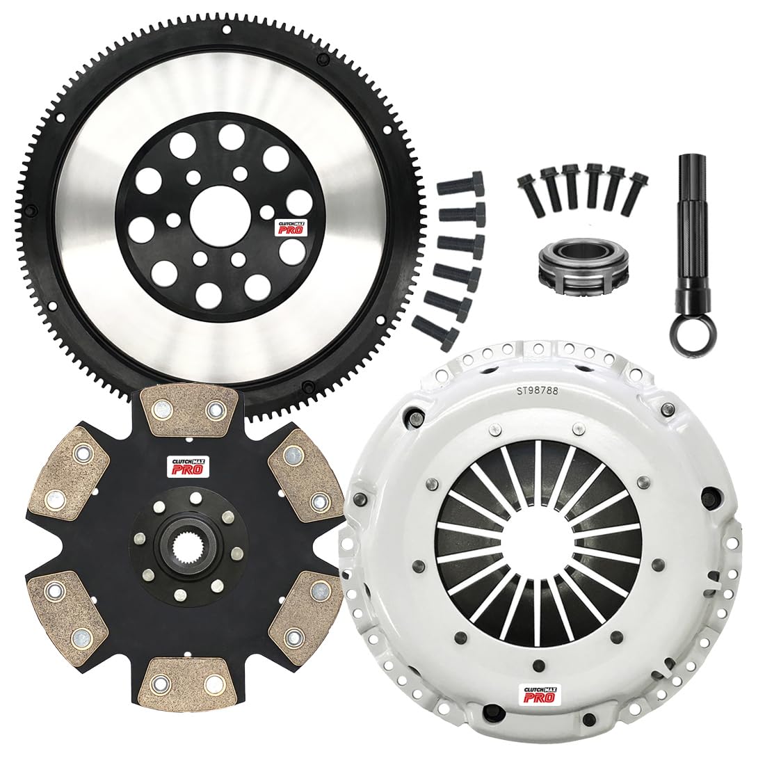 CMPRO Stage 4 Clutch Kit & Chromoly Flywheel fits Beetle Golf 2.0L
