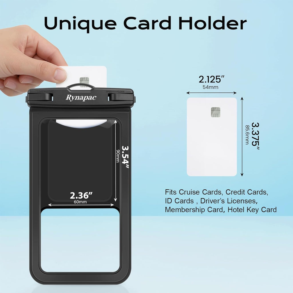 Waterproof Phone Pouch [Up to 8.5"] - 2 Pack, IPX8 Waterproof Phone Case with Lanyard for iPhone 17 16 15 Pro Max