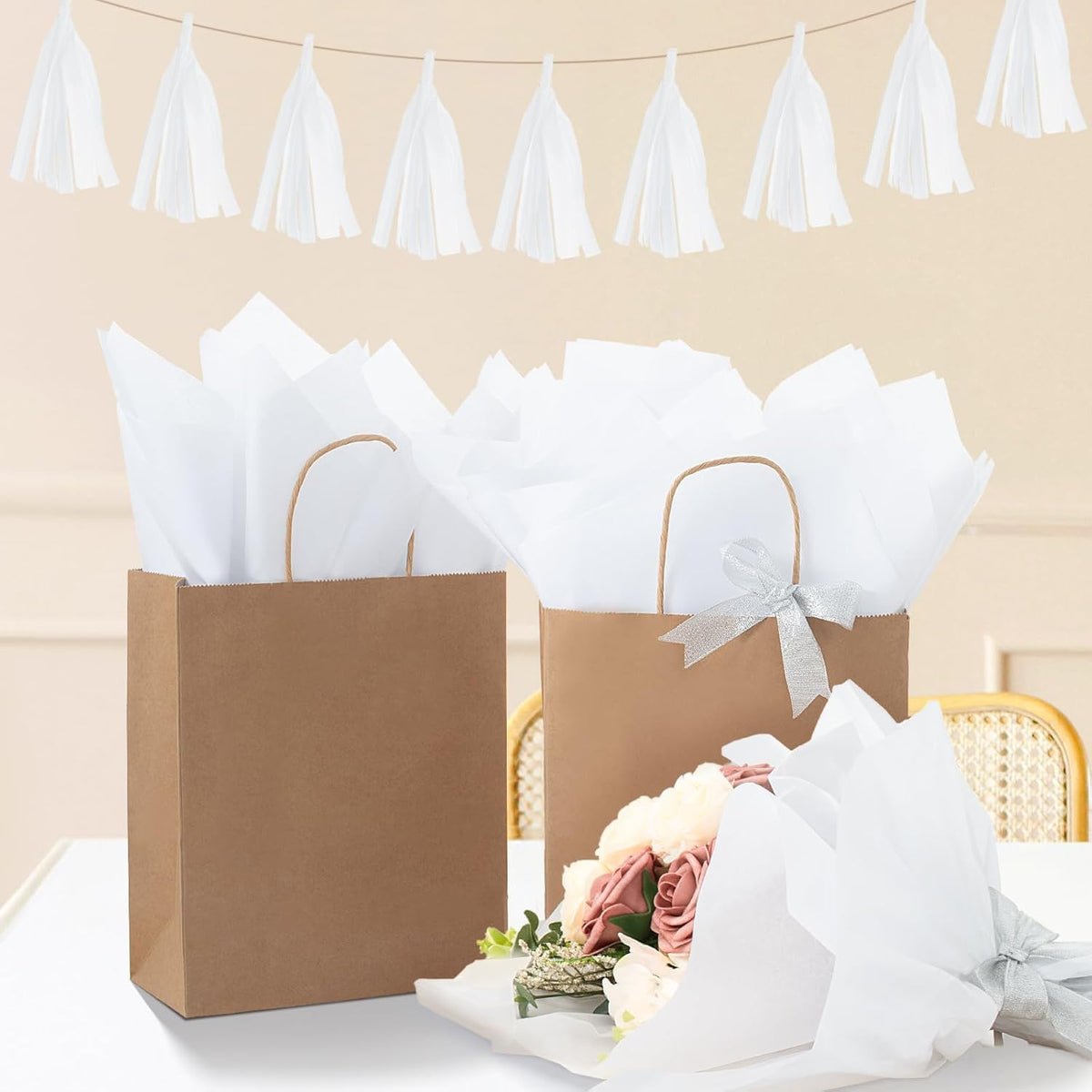 115 Sheets 20x30 White Tissue Paper for Gift Bags