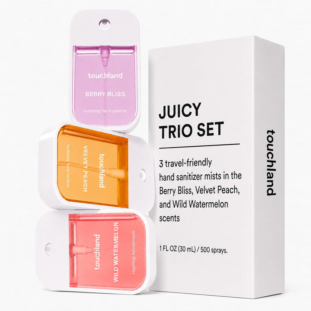 Juicy Trio Hydrating Hand Sanitizer Spray Set Travel Size