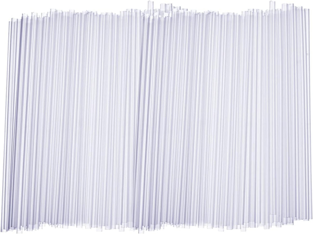 [500 Count ] 7.75"High Clear Straws, Disposable Plastic Drinking Straws