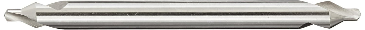 YG-1 D1C90 High Speed Steel Long Length Center Drill Bit, Uncoated (Bright), Slow Spiral, 60 Degree, 1/8" Diameter x 6" Length (Pack of 1)