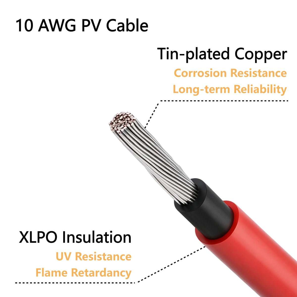SOYAN Solar Parallel Connector Y Splitter 1Y2 10 AWG Solar Cable Connector