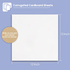 10 Pack 12x12 Corrugated Cardboard Sheets