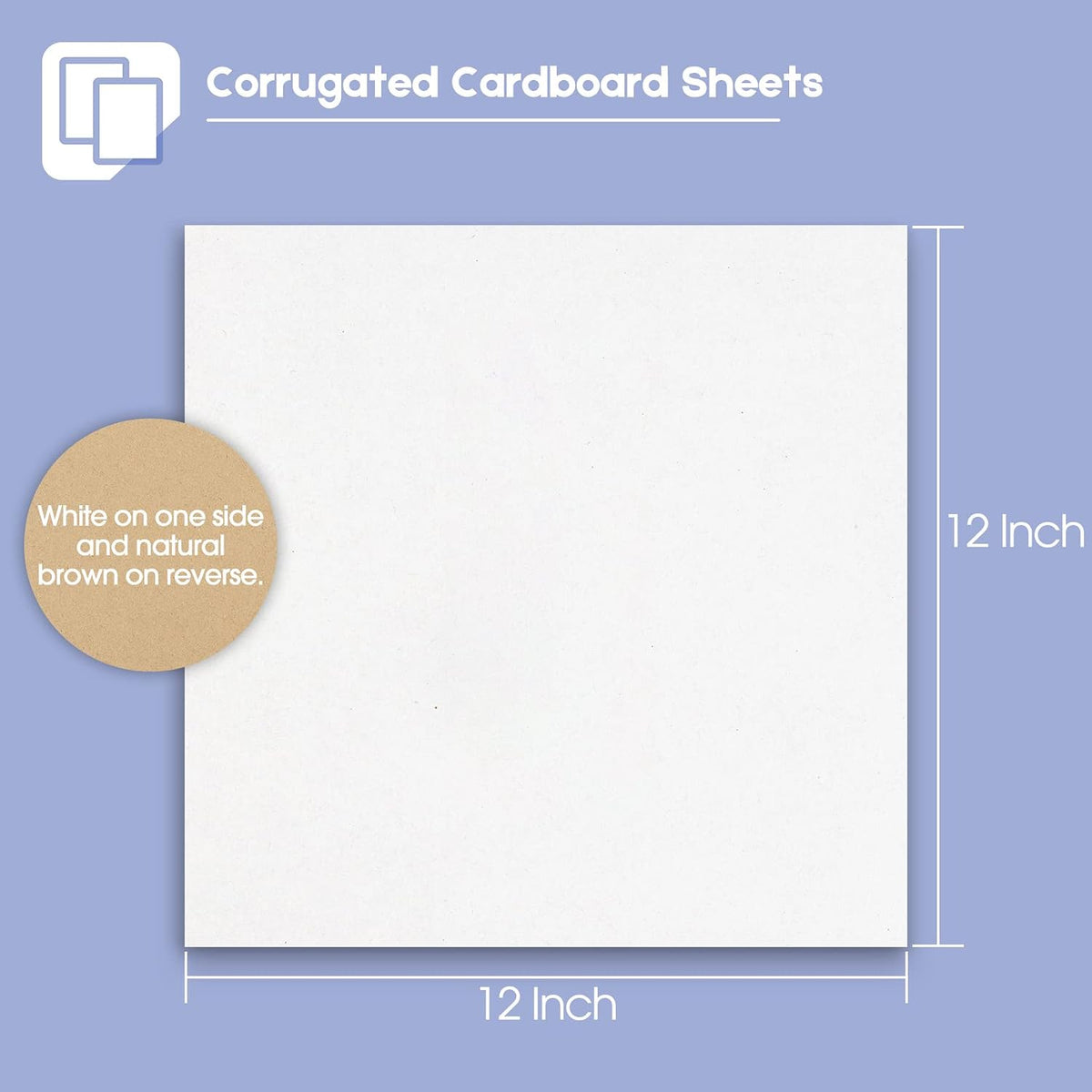 10 Pack 12x12 Corrugated Cardboard Sheets