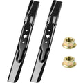 POSFLAG 2 Pack 942-04308 Mower Blades with 712-0417A Nuts for 42 Inch Decks