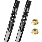 POSFLAG 2 Pack 942-04308 Mower Blades with 712-0417A Nuts for 42 Inch Decks